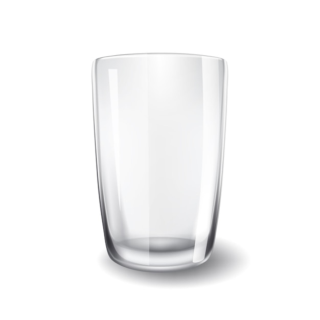 Empty glass isolated