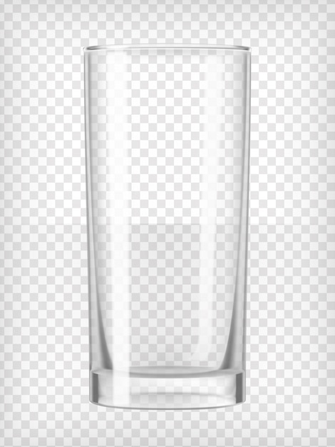 Empty realistic glass