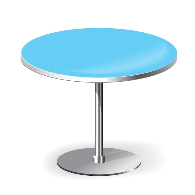 Vector empty round table