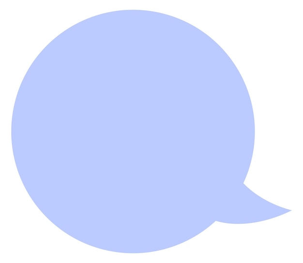 Empty speech bubble template Comic text balloon