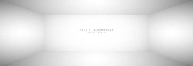 Vector empty white grey gradient studio room background backdrop light