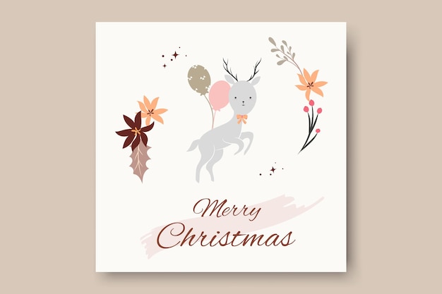 enchanting christmas template card