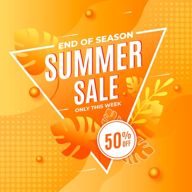 End of season summer sale