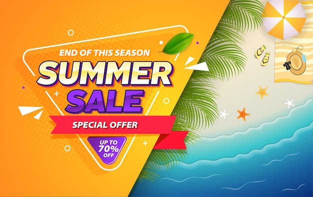 end of seasons summer sale banner