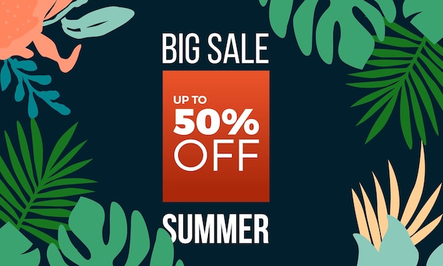 End of summer sales background