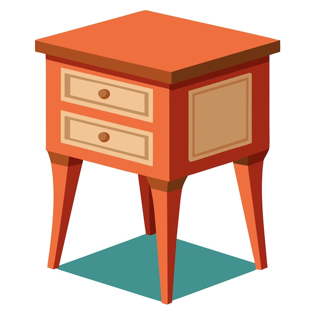 End table clip art and Vector Design With a White Background