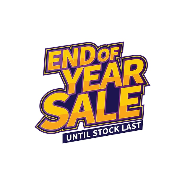 End of year sale banner, until stock last