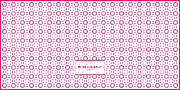 endless multiple pink subtract shape pattern