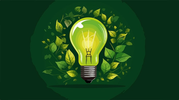 Energetic Green Design Vector Illustration