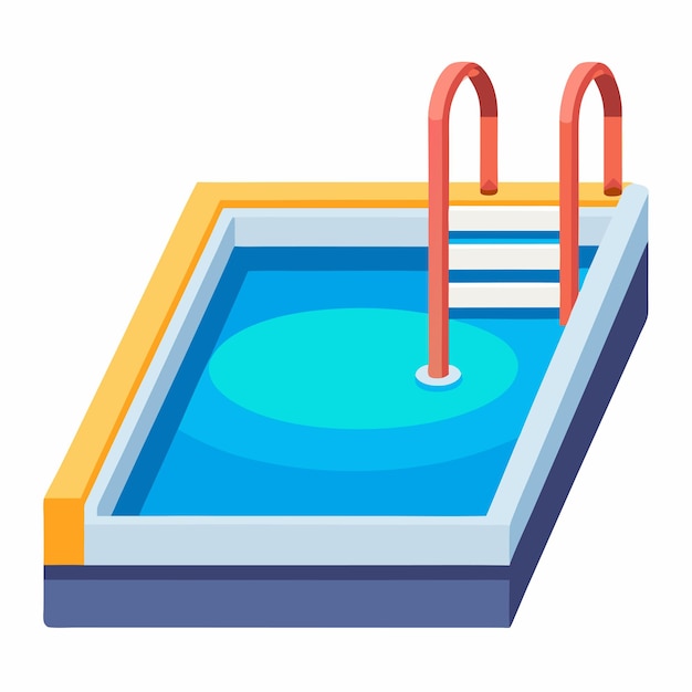 Vector energetic vector design springboard pool fun and dynamic