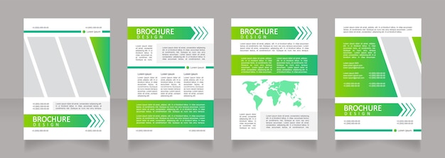 Energy consumption industrial service blank brochure design