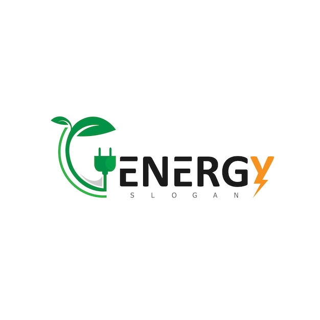 Energy eco technology logo design tec symbol