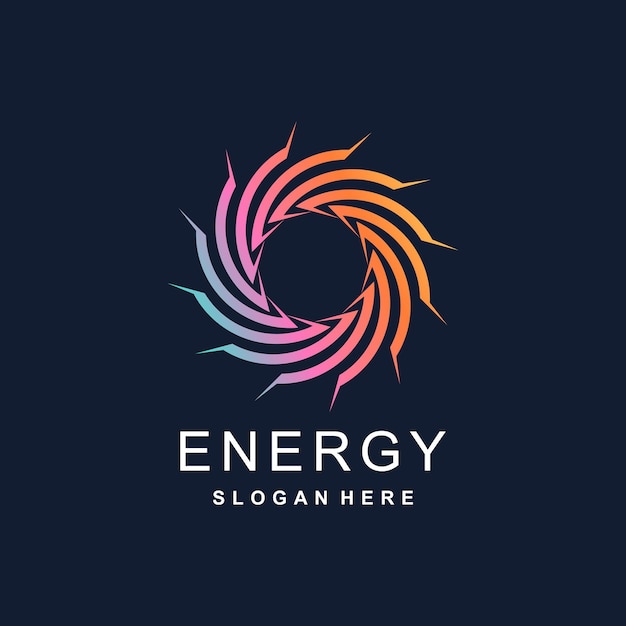 Energy logo vector idea with modern abstract style