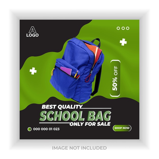 Engaging School Product Ads Big School Web Banner Designs