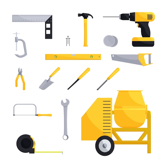 Engineering and construction icon set