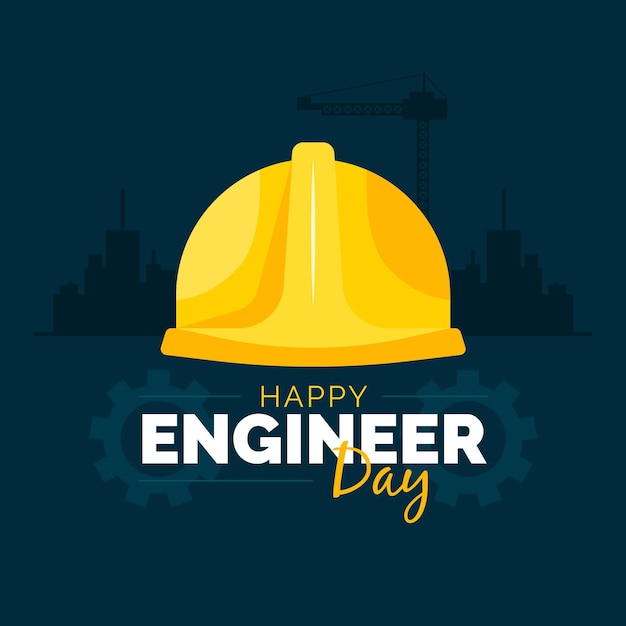 Engineers day with safety helmet