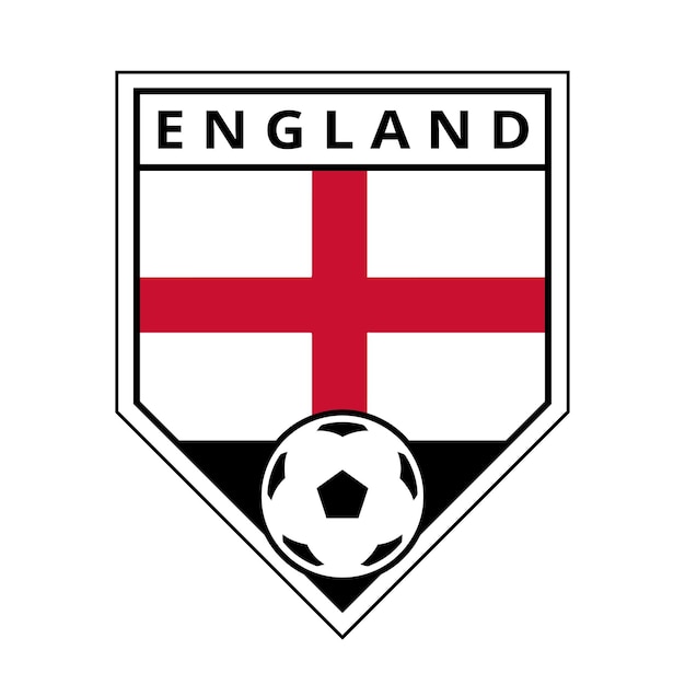 England Angled Team Badge for Football Tournament