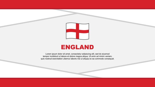 England Flag Abstract Background Design Template England Independence Day Banner Cartoon Vector Illustration England Vector