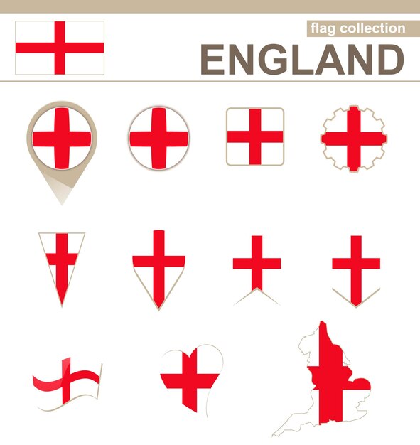 England Flag Collection, 12 versions