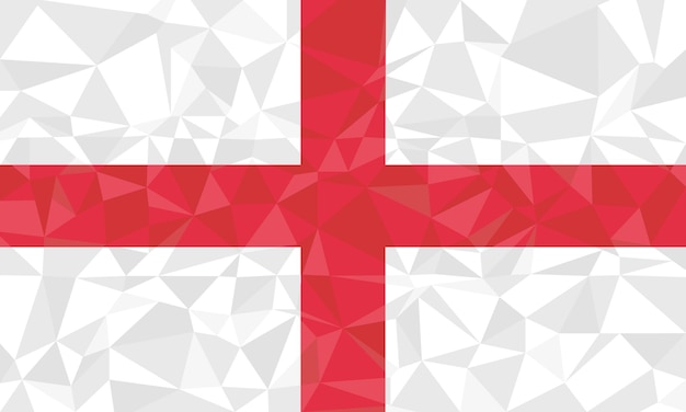 England polygonal flag mosaic background