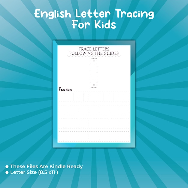 English letter tracing for kids - I