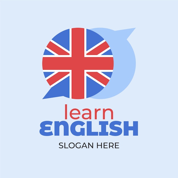 English logo design template