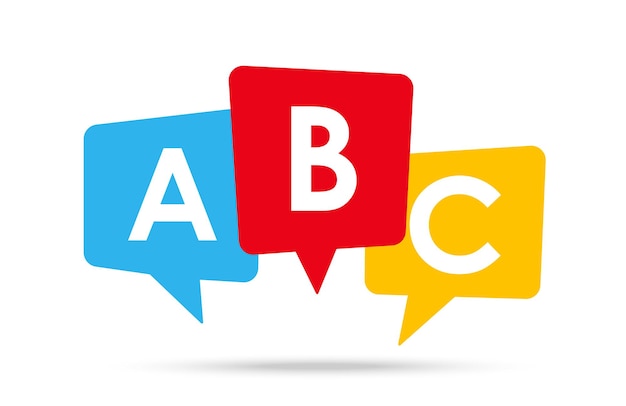 English school logo ABC icon