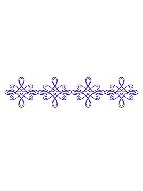 engraved ornament element design for border, editable color