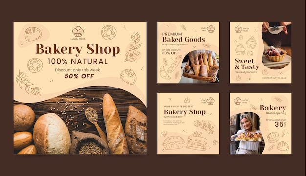 Engraving bakery shop instagram posts