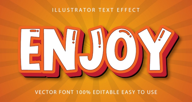 Enjoy   Editable Text Effect