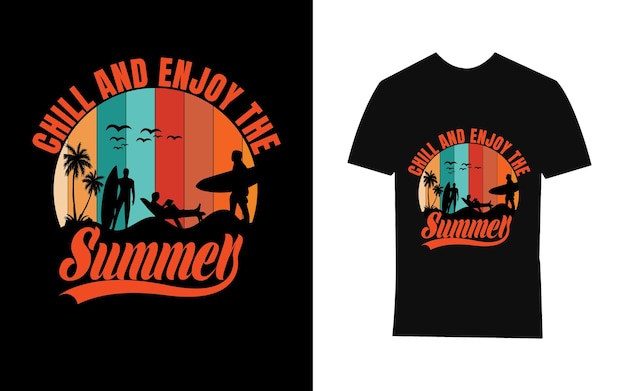 enjoy the summer t shirt design