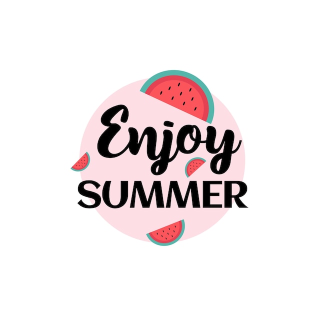 Enjoy summer t shirt design