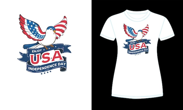 enjoy USA independence day T SHIRT DESIGN