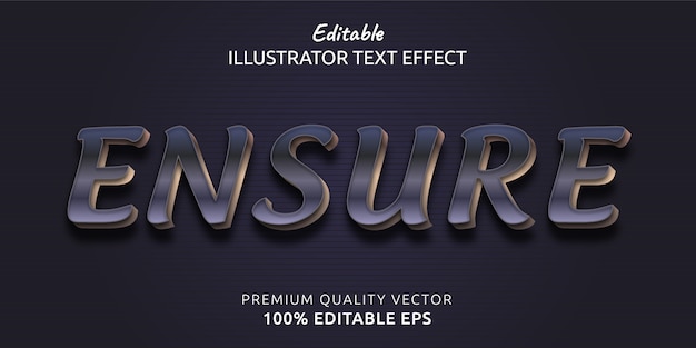 Ensure Editable Text Style Effect