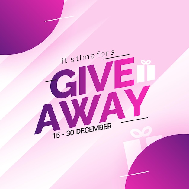 enter to win giveaway contest banner template