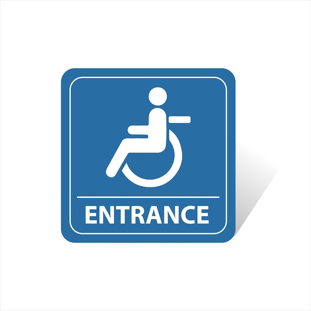 entrance handicap only sign