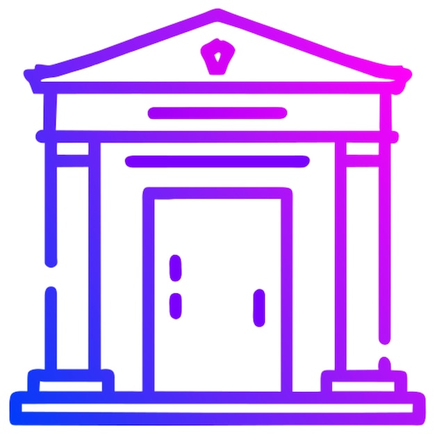 entrance icon outline gradient