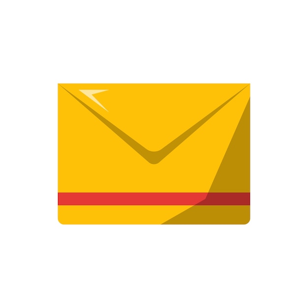 envelope icon design with white background. flat design style. vector illustration