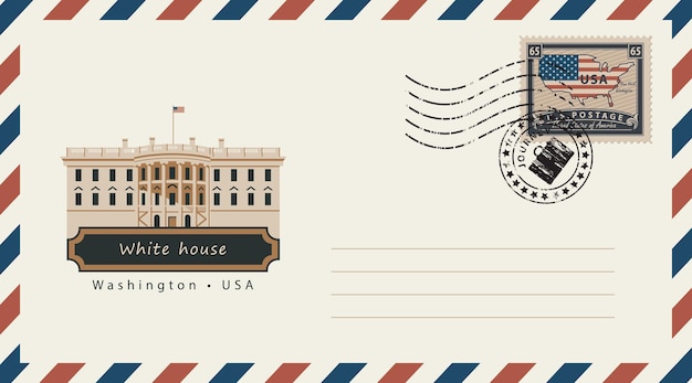 Envelope with White House