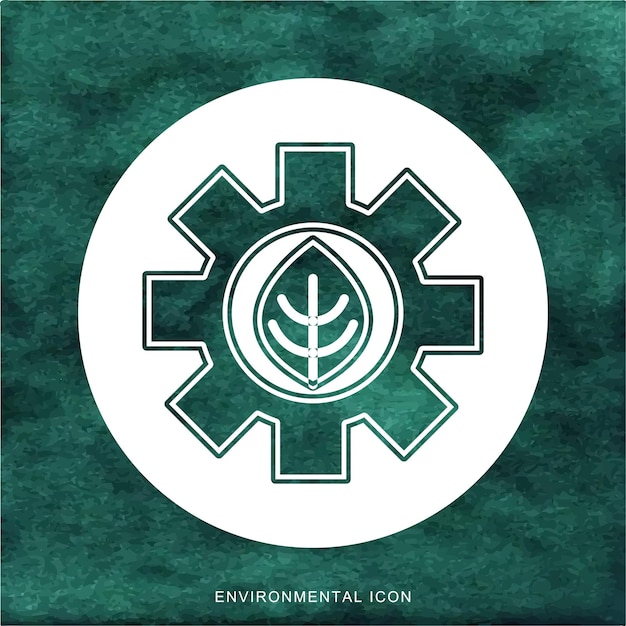 Environmental and Eco Icon For Social Media Template