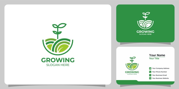 Environmental growth logo and business card