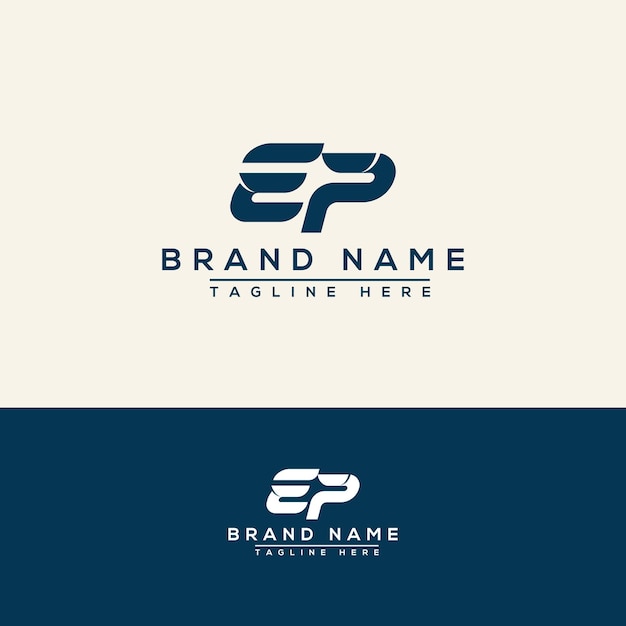 EP logo Design Template Vector Graphic Branding Element.