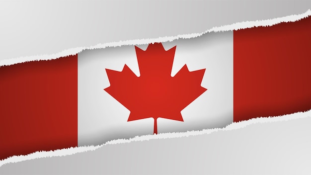 EPS10 Vector Patriotic background with Canada flag colors