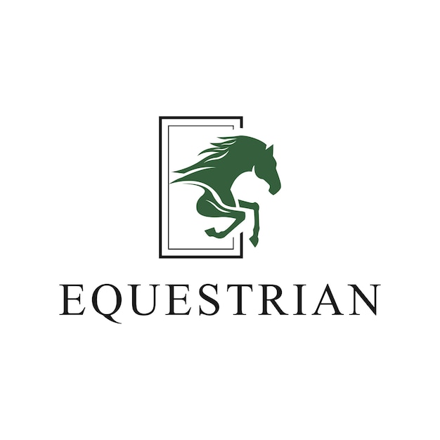 equestrian Horse racing logo