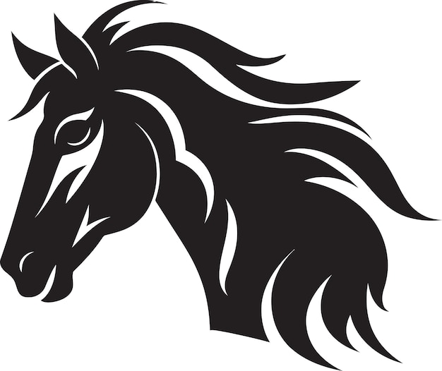 Equine Majesty Emblematic Horse Logo Swift Stride Vector Horse Icon Design