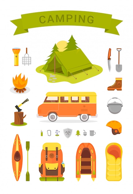 Equipment for Camping and Hiking