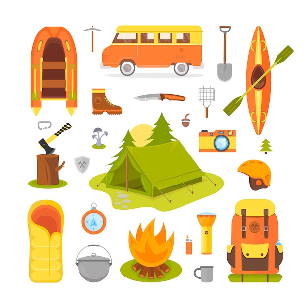 Equipment for Camping and Hiking