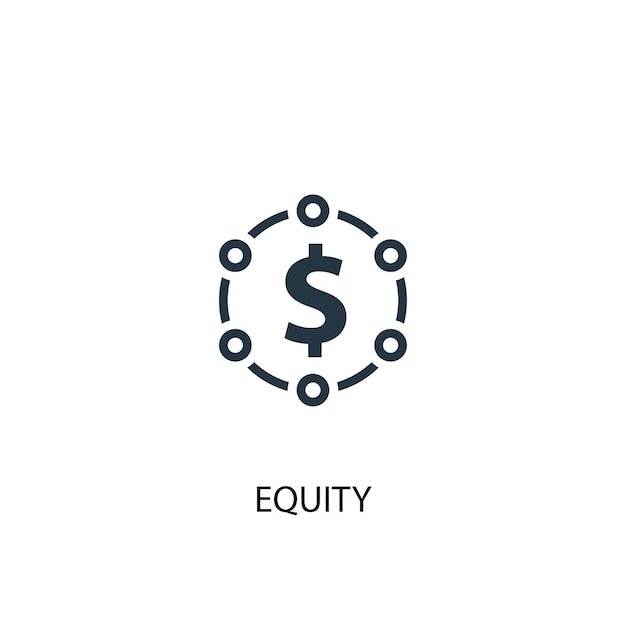 Equity icon. Simple element illustration. equity concept symbol design. Can be used for web and mobile.