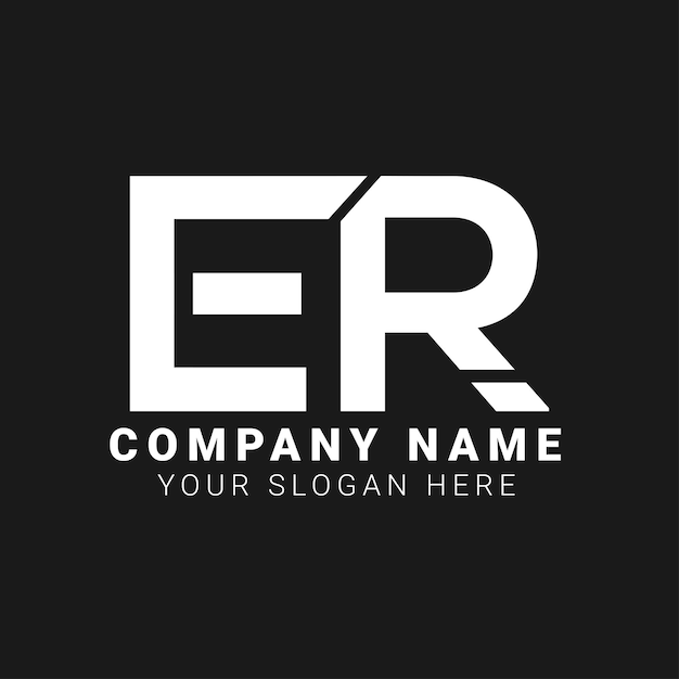 ER logo design Letter logo design