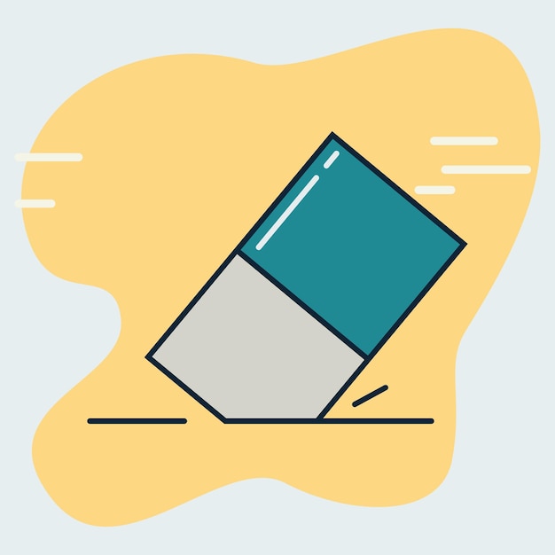 Eraser icon design vector illustration